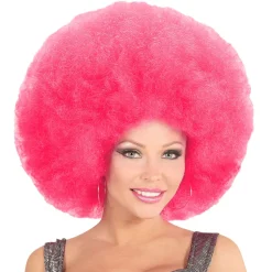 NEU Perücke Riesenafro, pink
