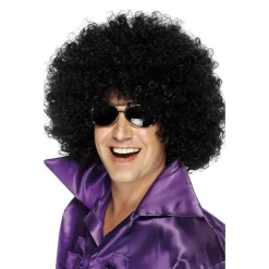NEU Perücke Unisex Super-Riesen-Afro Locken, schwarz