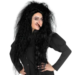NEU Perücke voluminöses Hexenhaar, schwarz