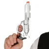 NEU Pistole FBI aus Kunststoff, silber, ca. 27cm