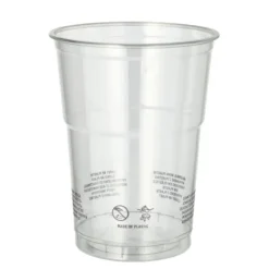 NEU Plastikbecher recycelt, 0,4l, glasklar, 50 Stück