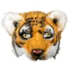 NEU Plüsch-Halbmaske Tiger, gelb-orange