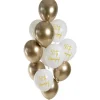 NEU Premium-Latex-Luftballons 50th Anniversary, Golden, 33cm, 12 Stk.