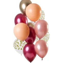 NEU Premium-Latex-Luftballons Rich Ruby, 33cm, 12 Stk.
