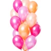 NEU Premium-Latex-Luftballons Peachy Flamingo Metallic, 33cm, 12 Stk.