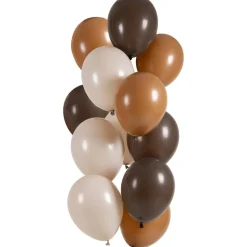 NEU Premium-Latex-Luftballons Mocha Chocolate, 33cm, 12 Stk.