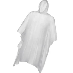 NEU Regenponcho, transparent aus Kunststoff, für Erwachsene