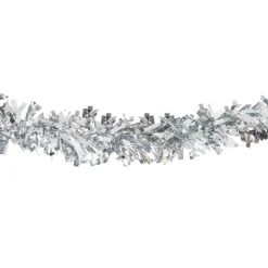 NEU Riesen-Fransengirlande aus Lametta, 10m, ca. 20cm Durchmesser, silber