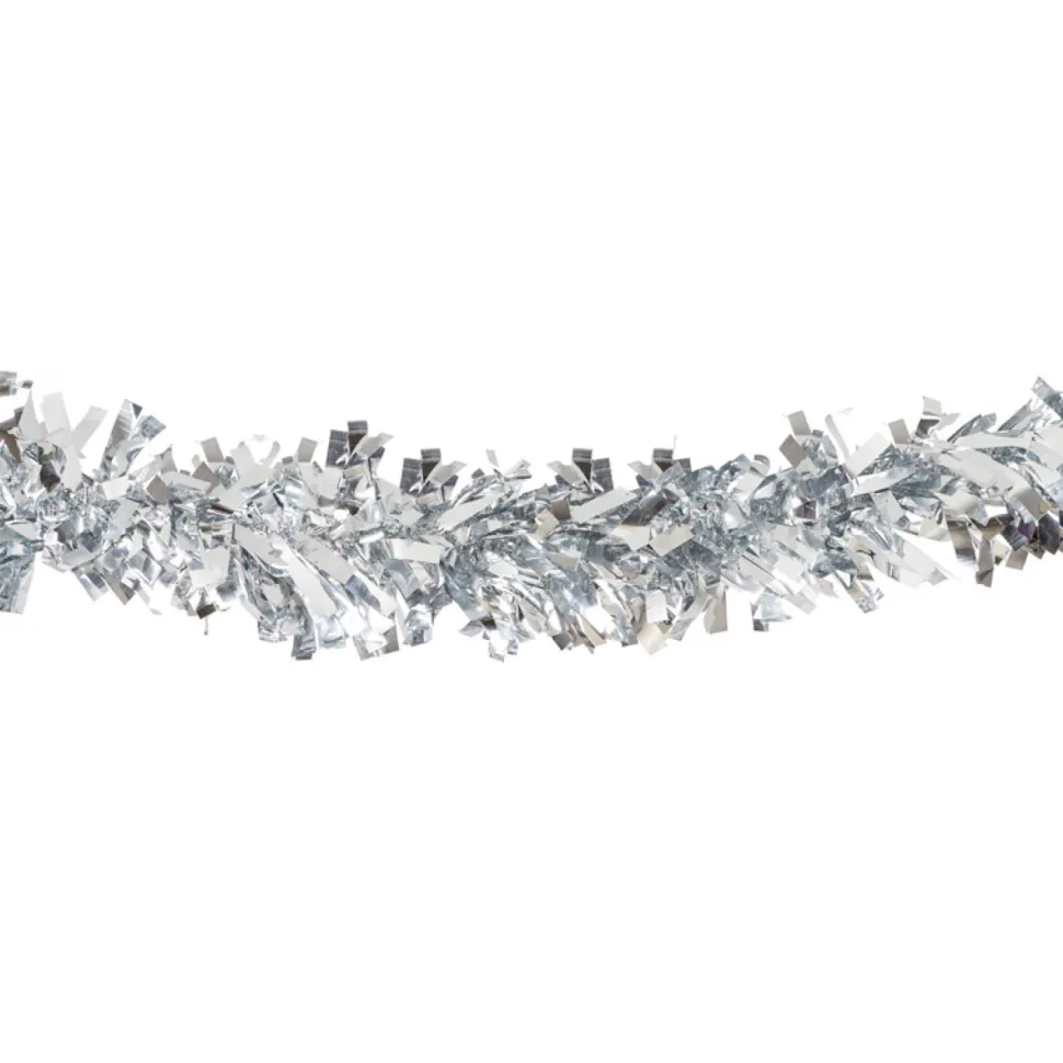 NEU Riesen-Fransengirlande aus Lametta, 10m, ca. 20cm Durchmesser, silber