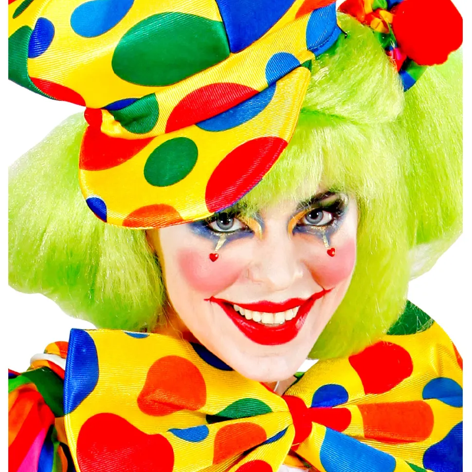 NEU Schminkset Clown, mit 4 Schminkstiften, Make-Up und Pinsel