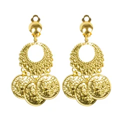 NEU Schmuck-Set Orient mit Halskette und Ohrclips, gold
