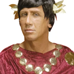 NEU Schöne, schwere Medaillon-Kette für Pirat / Piratin, Mittelalter, Römerin, Goldfarben