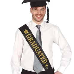 NEU Schärpe Graduation für Absolventen, schwarz