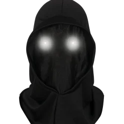NEU Schwarze Haube mit LED-Augen