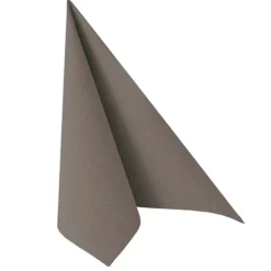 NEU Servietten Royal Collection, 40 x 40 cm, 20 Stück, Grau