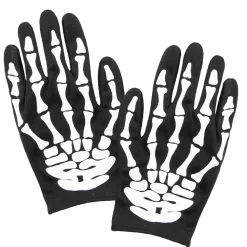 NEU Skelett-Handschuhe Erwachsenengröße, 2 Stück