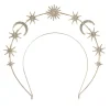 NEU Sonne-Mond-Sterne-Krone auf Haarreif, gold