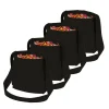 NEU Sparpack Wurfbeutel schwarz mit Futterstoff, 36x34cm, 71cm Träger, mit 2 Staufächern und breitem Trageriemen, 12 Stück