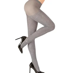NEU Strumpfhose Silber-Glitzer, 40 DEN, Gr. S-M