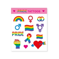 NEU Tattoos Regenbogen Pride, 12 Stück