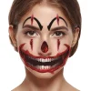 NEU Temporäres Tattoo Halloween Blutiger Clown, 30x14cm
