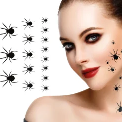 NEU Temporäres Tattoo, Halloween Spinnen, 16,15x11cm
