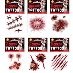 NEU Temporäres Tattoo Halloween Horror, sortierte Modelle, 1 Stück