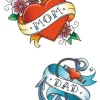 NEU Temporäres Tattoo-Motiv Reality, 10,5 x 14,8cm, Maritim Anker und Herz