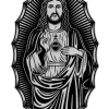 NEU Temporäres Tattoo-Motiv Reality, 10,5 x 14,8cm, Prison Bild Jesus