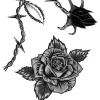 NEU Temporäres Tattoo-Motiv Reality, 10,5 x 14,8cm, Prison Love Hate