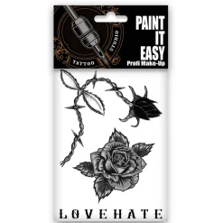 NEU Temporäres Tattoo-Motiv Reality, 10,5 x 14,8cm, Prison Love Hate