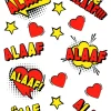 NEU Temporäres Tattoo-Motiv, 10,5 x 14,8cm, Karneval Kölle Comic