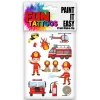 NEU Temporäres Tattoo-Motiv, 10,5 x 14,8cm, Kids Feuerwehr