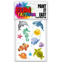 NEU Temporäres Tattoo-Motiv, 10,5 x 14,8cm, Kids Unter Wasser