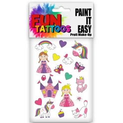 NEU Temporäres Tattoo-Motiv, 10,5 x 14,8cm, Kids Prinzessin