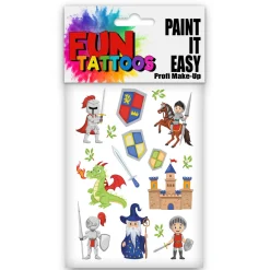 NEU Temporäres Tattoo-Motiv, 10,5 x 14,8cm, Kids Ritter