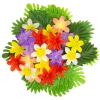 NEU Tischdeko-Set Hawaii, mit 60 Blättern und 30 Blüten