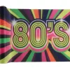 NEU Tischläufer 80s-Party, 30cm x 3m