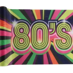 NEU Tischläufer 80s-Party, 30cm x 3m