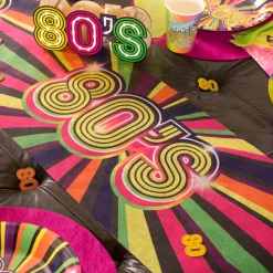 NEU Tischläufer 80s-Party, 30cm x 3m