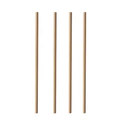 NEU Trinkhalme Pure aus Papier, Ø 6 mm, 20 cm, 100 Stück, Braun