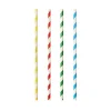 NEU Trinkhalme Pure aus Papier, Ø 8 mm, 21 cm, 100 Stück, Stripes