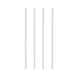 NEU Trinkhalme Pure aus Papier, Ø 8 mm, 25 cm, 100 Stück, Weiß