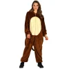 NEU Unisex-Kostüm Plüsch-Overall Affe, braun, Gr. XS-S
