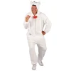 NEU Unisex-Kostüm Plüsch-Overall Eisbär, weiß, Gr. XS-S