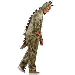 NEU Unisex-Kostüm Plüsch-Overall Dino, grün, Gr. XS-S