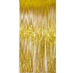 NEU Vorhang Lametta Laser Beam gold, 2m lang - 1m breit