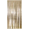 NEU Vorhang Lametta matt gold, 2m lang - 1m breit
