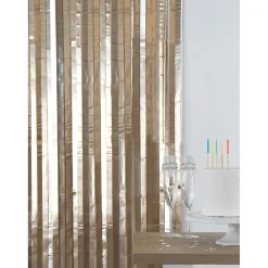 NEU Vorhang Lametta matt gold, 2m lang - 1m breit