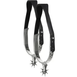NEU Westernsporen Cowboy / Cowgirl, größenverstellbar, silber, 2 Stück
